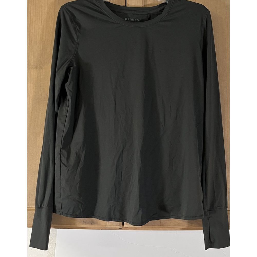 Athleta Running Athletic Outdoor Long Sleeve Top Shirt Women's Size M Gray